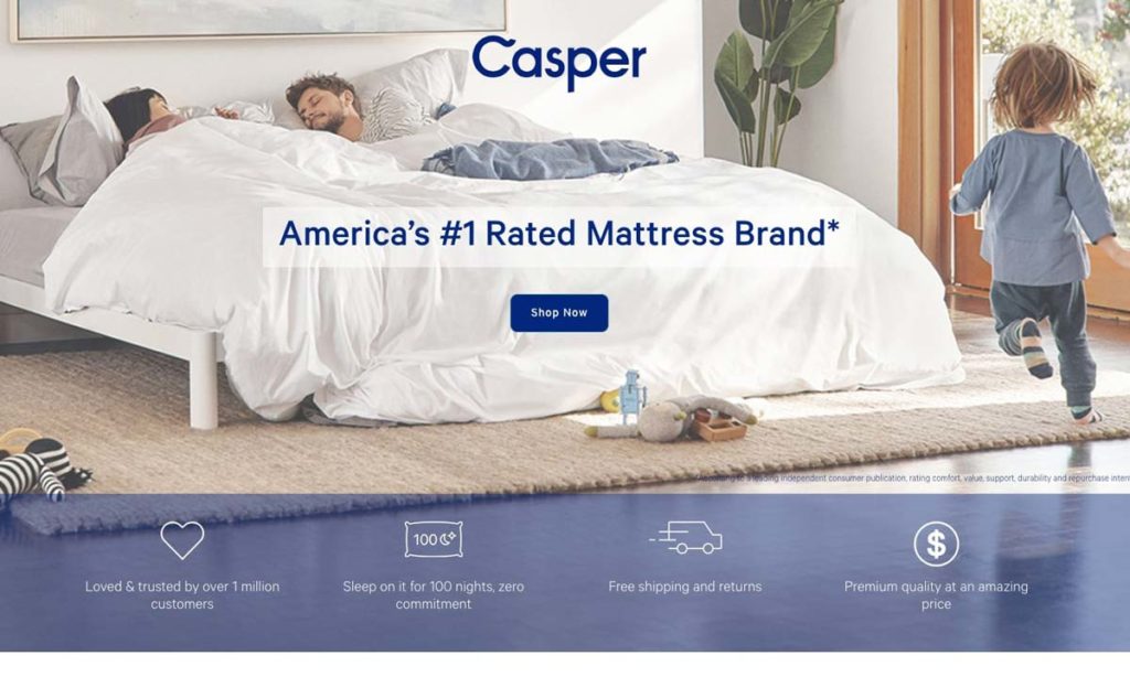 Landing Page Examples Casper