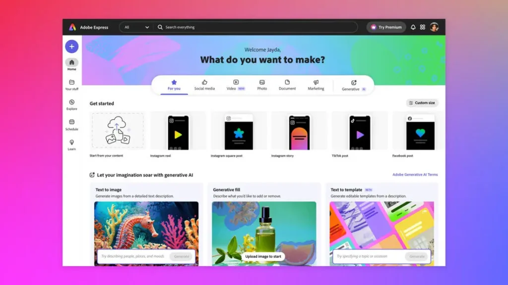 Adobe Express Logo Design Software Free