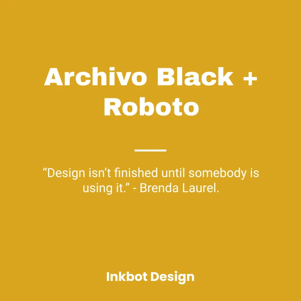 Best Font Pairs Roboto