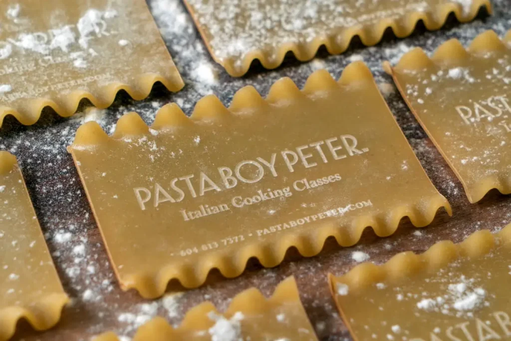 Edible Business Cards Made Of Pasta